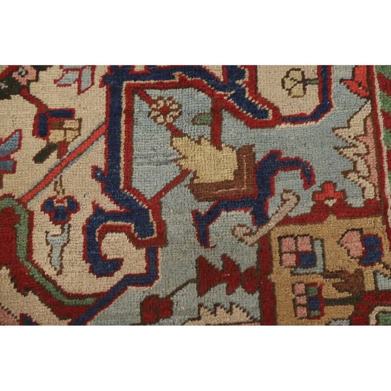 Tabriz Persian Antique Area Rug Hand-Knotted Wool Carpet - 8'1"x 10'10"