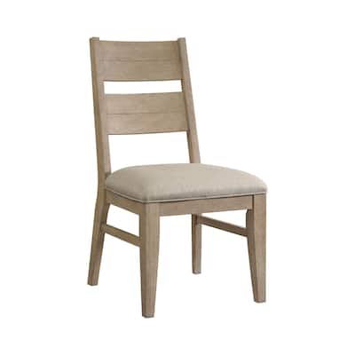 Nash Hardwood Upholstered Dining Chair, Weathered Sand