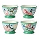 preview thumbnail 1 of 2, Certified International Flora Ice Cream/Dessert Bowls 5.25" x 3.5", 4 Assorted Designs, Set of 4 - 5.25"W x 3.50"H x 5.25"D