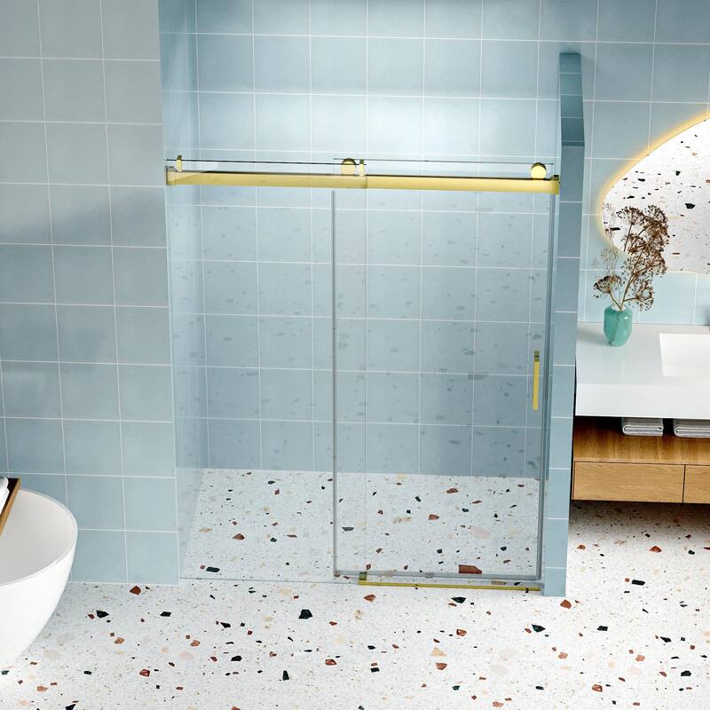 Frameless Shower Door Soft-closing Single Sliding