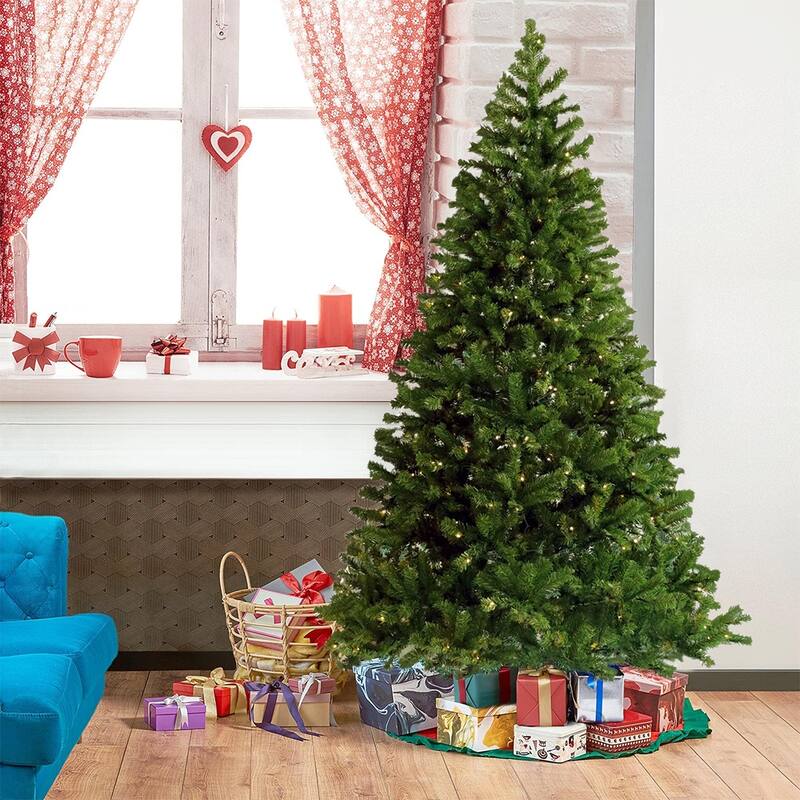 6FT Artificial Christmas Tree for Home, Party Decoration w/ Lights