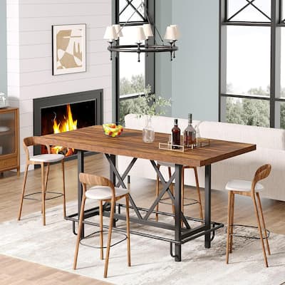 63" Counter Height Dining Table for 6