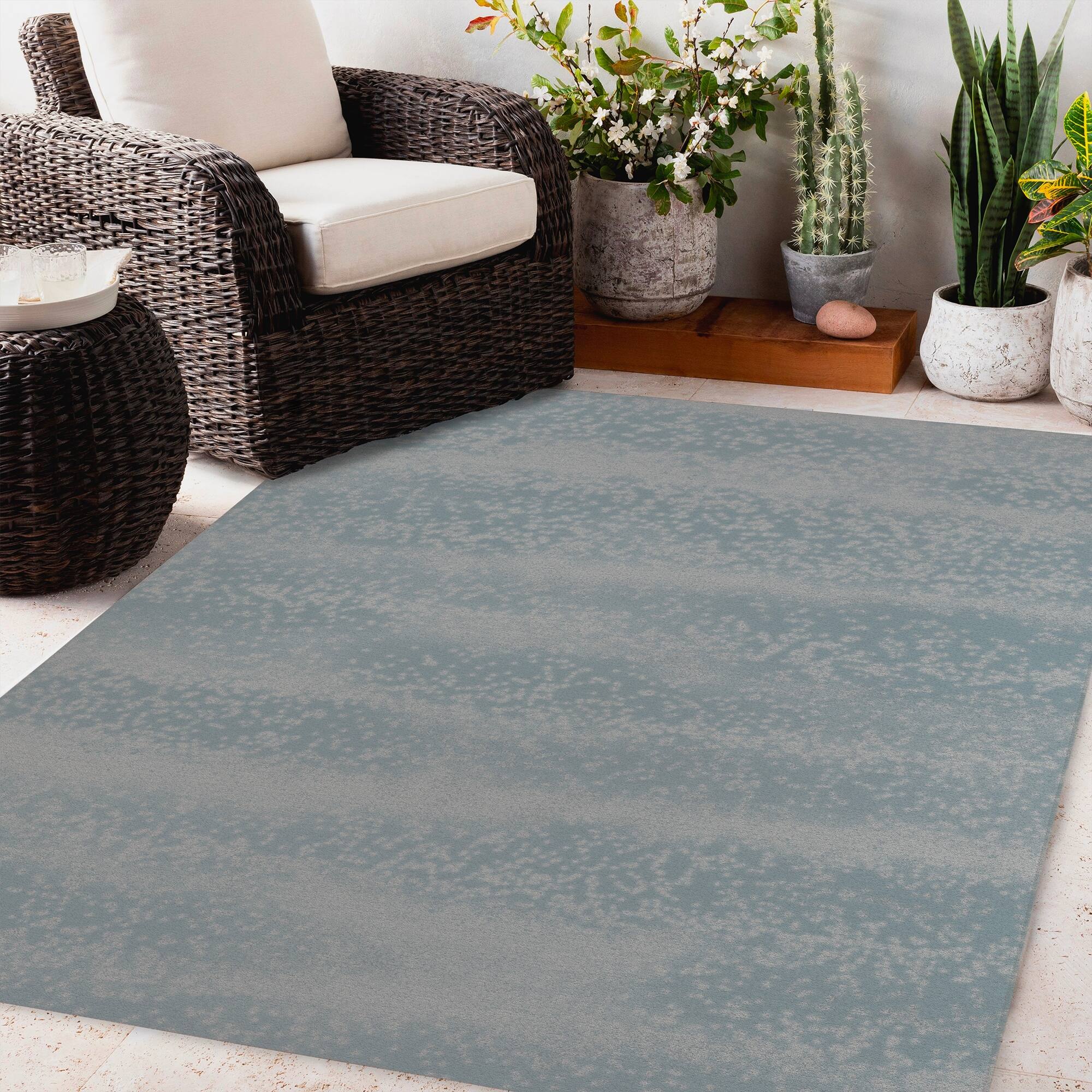 IVY LIGHT BLUE Outdoor Rug By Kavka Designs Bed Bath & Beyond 34348698