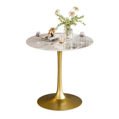 39.37" High Bar Table Round Cafe Bistro Pub Cocktail Kitchen Table Sintered Stone-top
