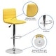 preview thumbnail 51 of 111, Modern Vinyl Stitch Back Adjustable Height Barstool - 16"W x 19"D x 35" - 44"H