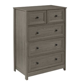 Shop Delacora We Bdr5grov Groove Style 30 Wide 5 Drawer Wood