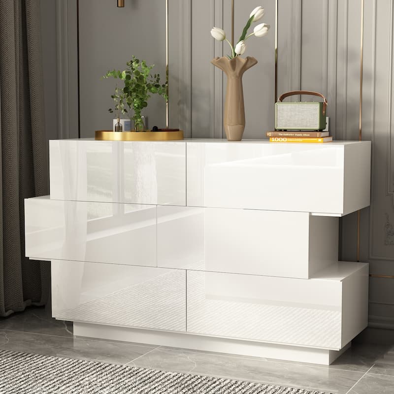 Chest of Drawers Closet Organizers Storage Clothes Bedroom Living Room - White