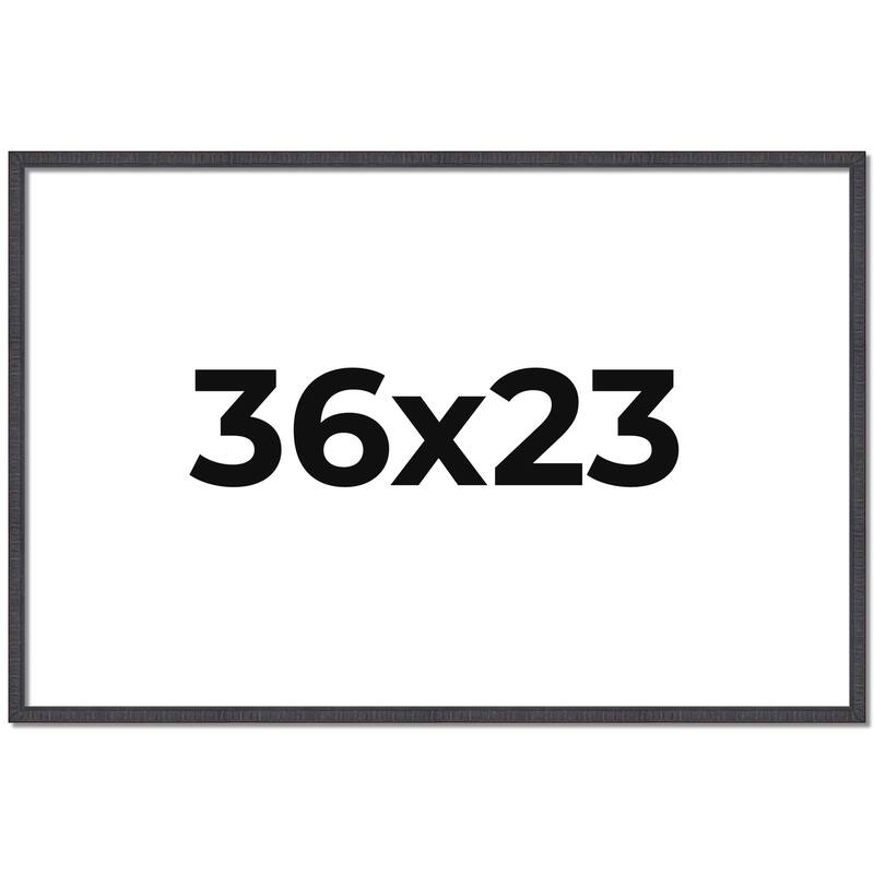 36x23 Frame Brown Solid Wood Picture Frame - Complete Modern Photo