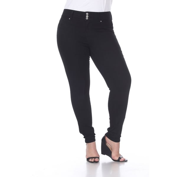 Plus Size Super Stretch Denim Jeans - Black