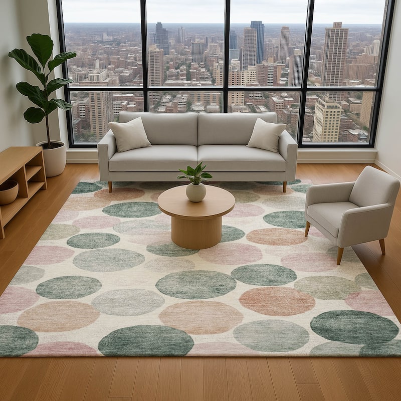 Premium Washable Super Soft Mayfield Rug - Salmon - 2'6" x 3'10"