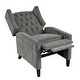 preview thumbnail 50 of 54, Manual Adjustable WingBack Recliner Chair, with Foldable Side Table, USB Charging Ports, PushBack Reclining Chairs