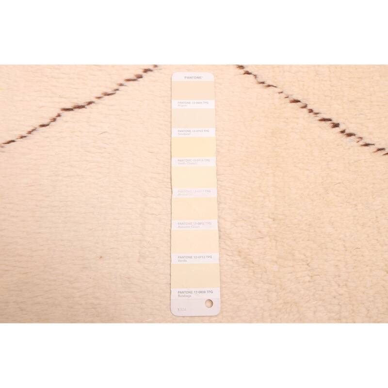 ECARPETGALLERY Hand-knotted Pak Finest Marrakesh Cream Wool Rug - 6'10 x 9'10