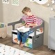 preview thumbnail 4 of 18, Costway 3 in 1 Kids Convertible Activity Bench Children Table & Chair - See Details