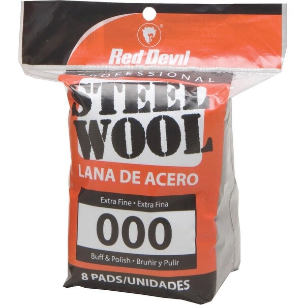 Red Devil 8Pk #000 Steel Wool