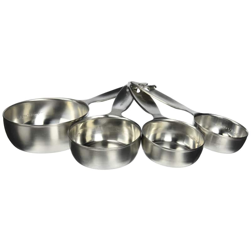 Amco Advanced Performance Set of 4 Measuring Cups - Silver