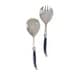 preview thumbnail 2 of 1, French Home Laguiole Connoisseur Navy Blue Salad Servers, 2 Piece Set.