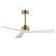 preview thumbnail 1 of 6, Maxim 88836 Vortex 52" 3 Blade Indoor Ceiling Fan Natural Aged Brass
