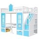 preview thumbnail 7 of 7, Twin Over Twin Bunk Bed with Convertible Table, Drawers, and Storage, Safe Design