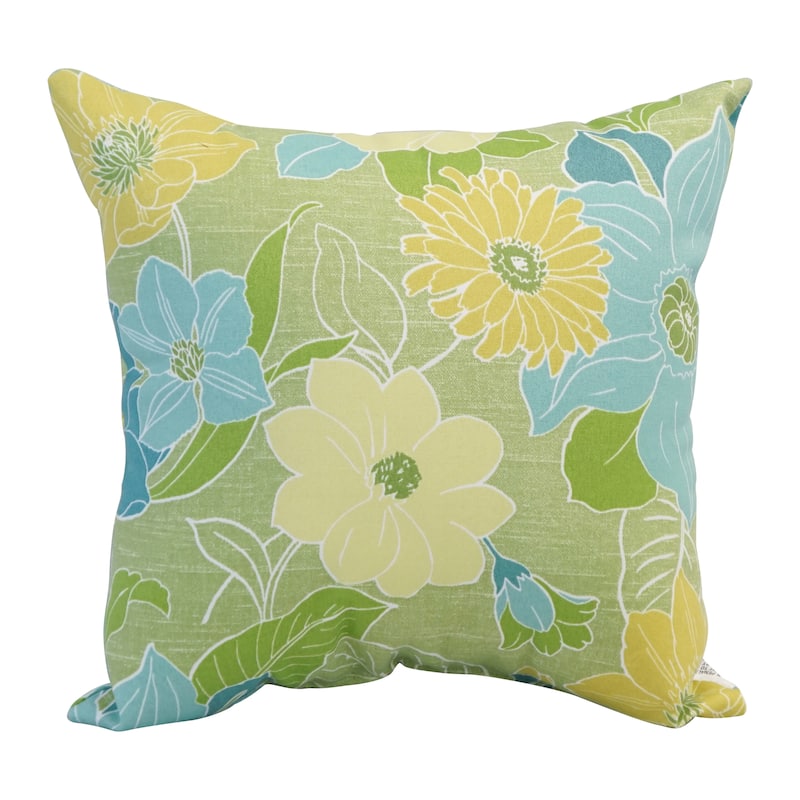 Blazing Needles 17-inch Square Polyester Outdoor Throw Pillows (Set of 2)