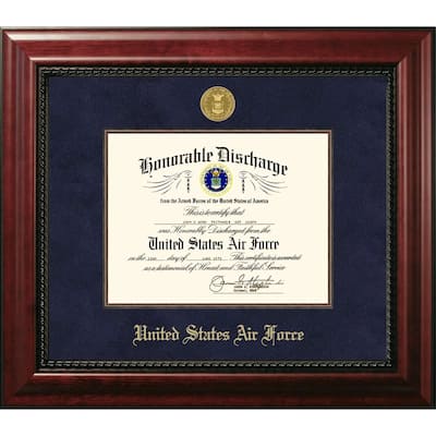 Patriot Frames Air Force 8.5x11 Discharge Executive Frame with Gold Medallion