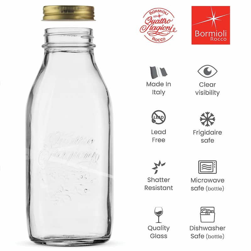 Bormioli Rocco Set of 2 Quattro Stagioni Bottles