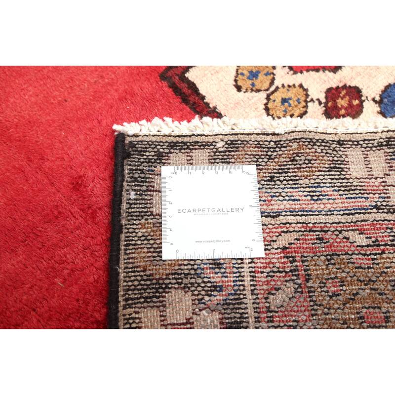 ECARPETGALLERY Hand-knotted Anatolian Vintage Red Wool Rug - 4'10 x 6'5