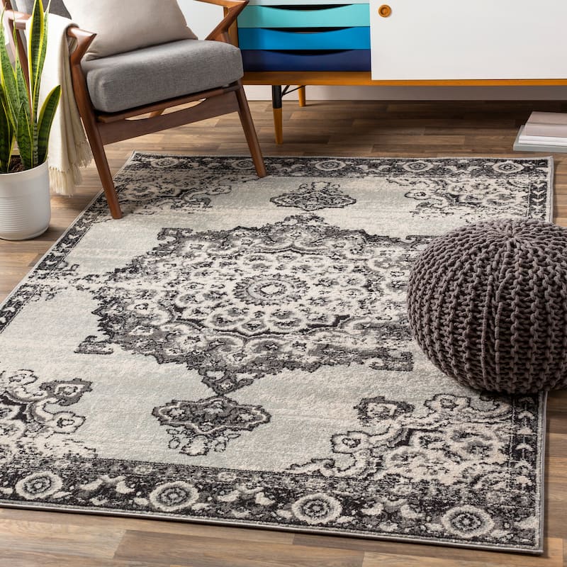 Livabliss Alodia Vintage Bohemian Medallion Area Rug