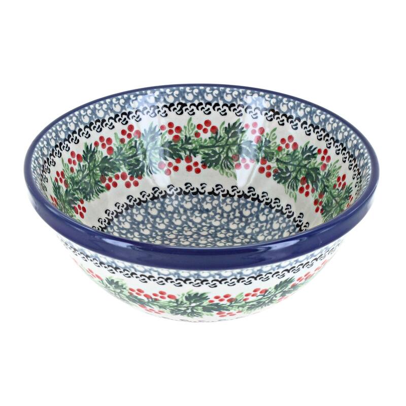 Blue Rose Polish Pottery Ceramika Artystyczna Cereal Bowl - Noelle