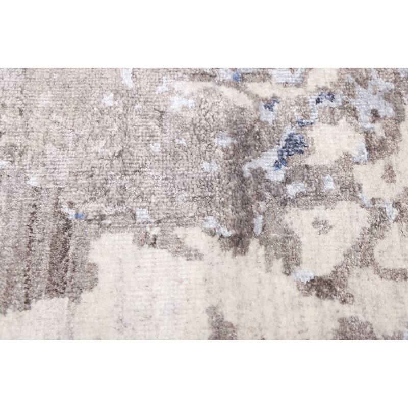 ECARPETGALLERY Hand-knotted Alma Grey Rug - 9'0 x 11'11