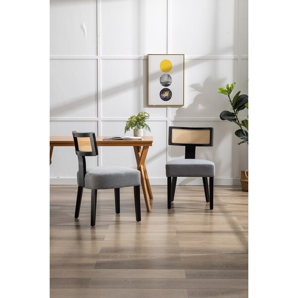 Wood accent discount chair with cushion