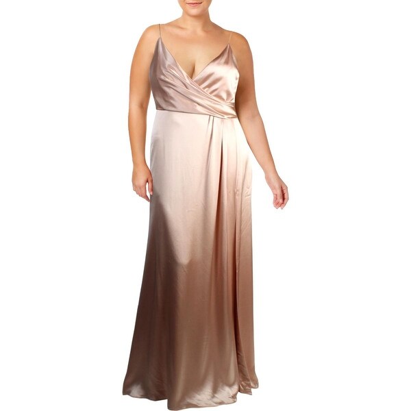 jill jill stuart crossover satin gown