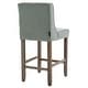 preview thumbnail 8 of 12, GZMR Elegant Fabric Tufted Counter Stool ( Set of 2)
