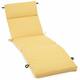 Blazing Needles 72-inch All-weather Outdoor Chaise Lounge Cushion - Lemon