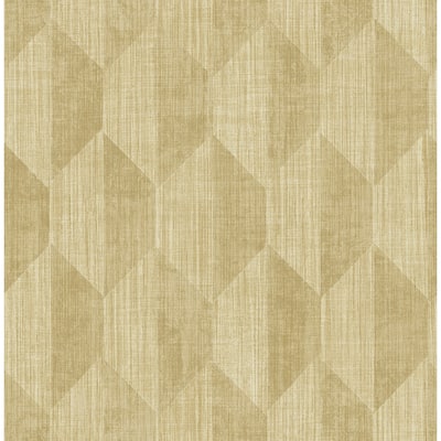 Seabrook Designs Alise Hexagon Geometric Unpasted Wallpaper