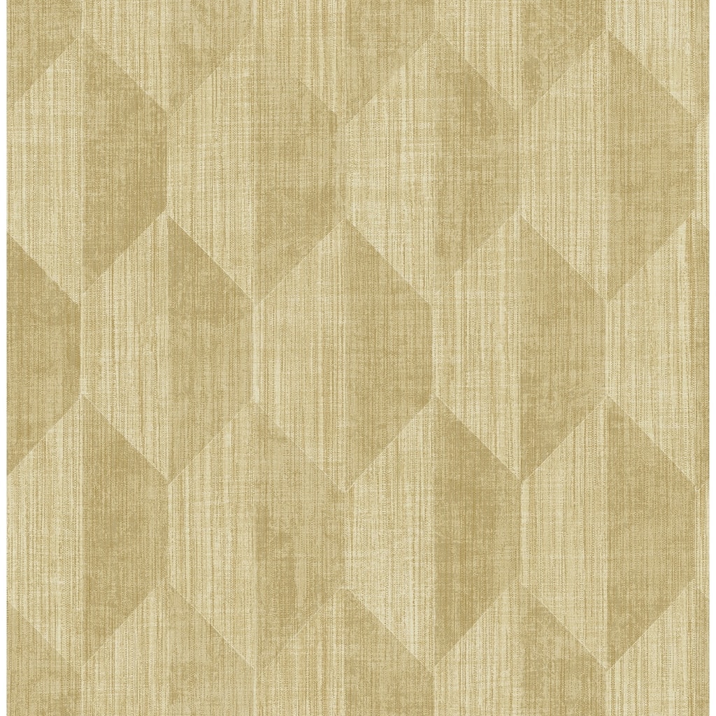 Seabrook Designs Alise Hexagon Geometric Unpasted Wallpaper