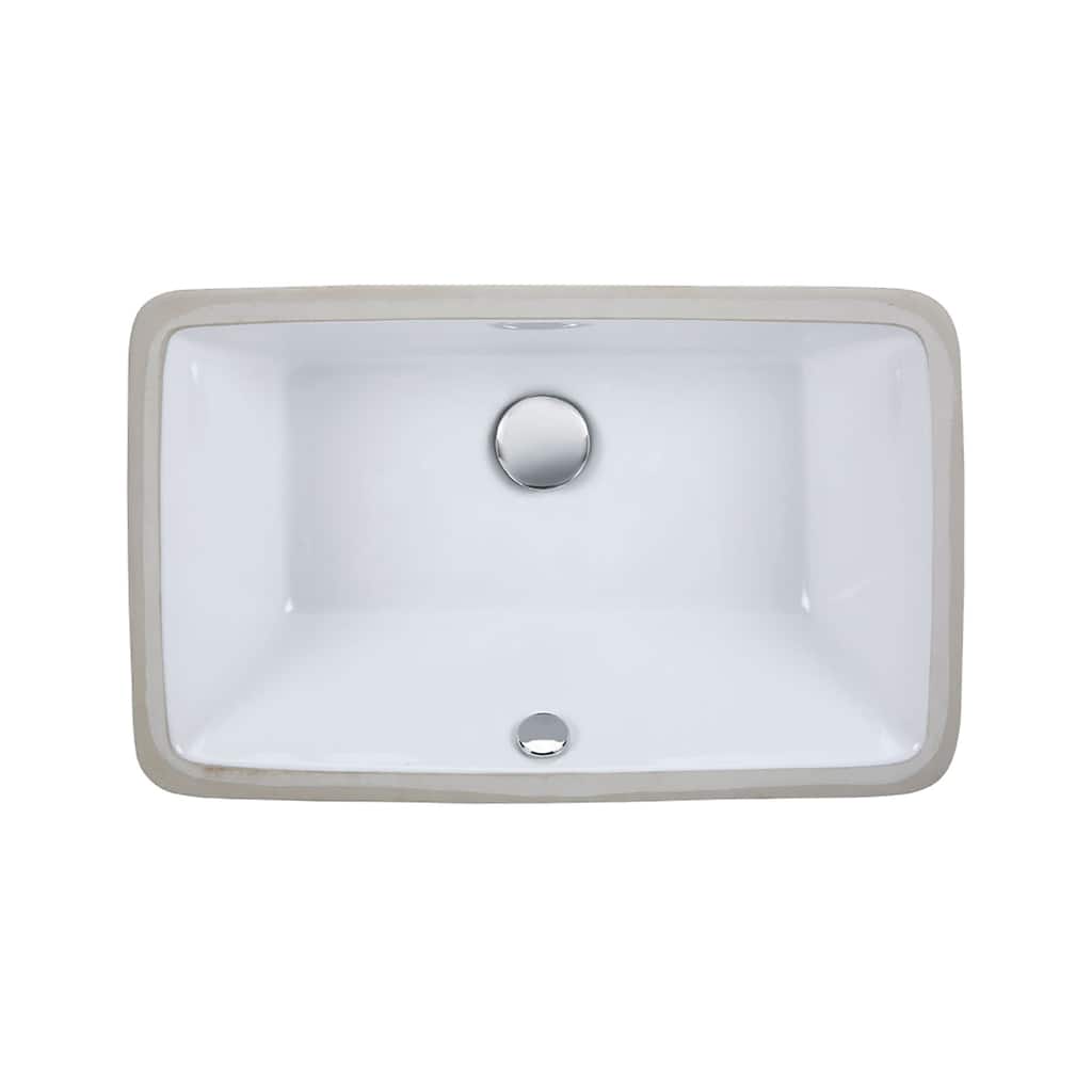 Elk Home Undermount Vessel Sink White Earthenware Sink