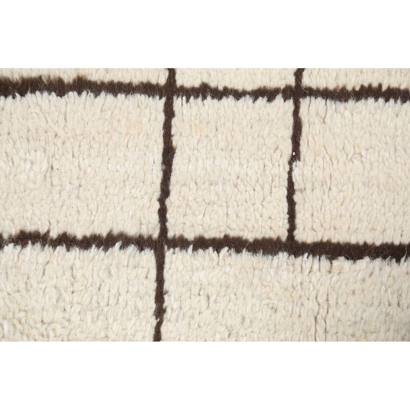 Tribal Moroccan Oriental Home Decor Area Rug Hand-knotted Wool Carpet - 4'1" x 6'7"