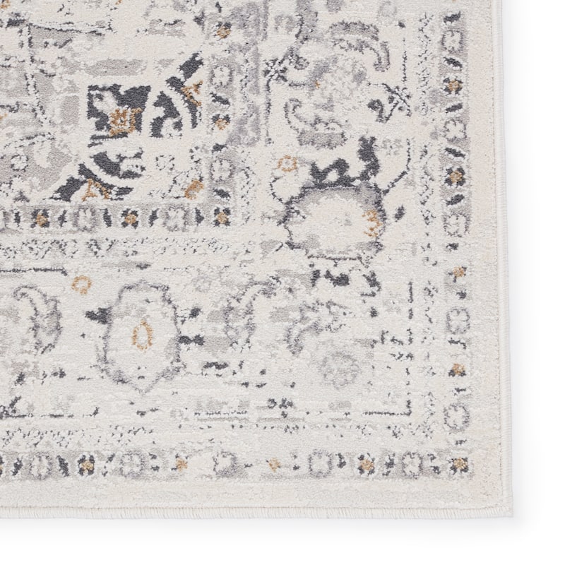 Ellington Medallion Cream/ Gray Area Rug