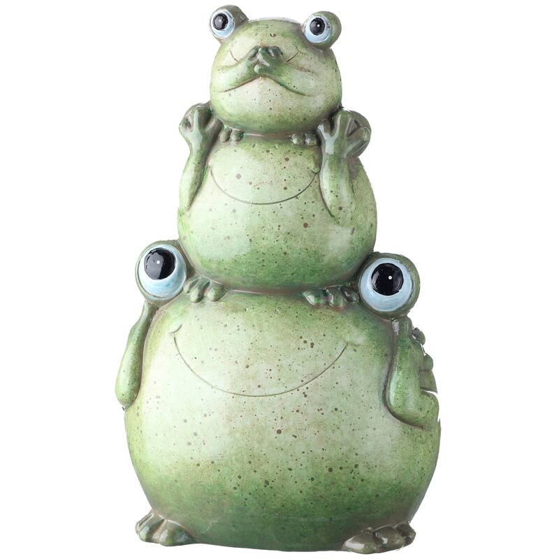 Terracotta Happy Frog Triple Stack 8.25"
