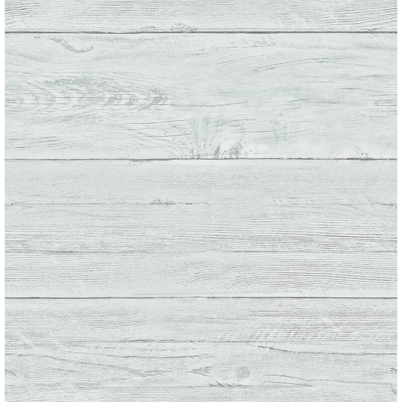 A-Street Prints Aqua White Washed Boards Wallpaper