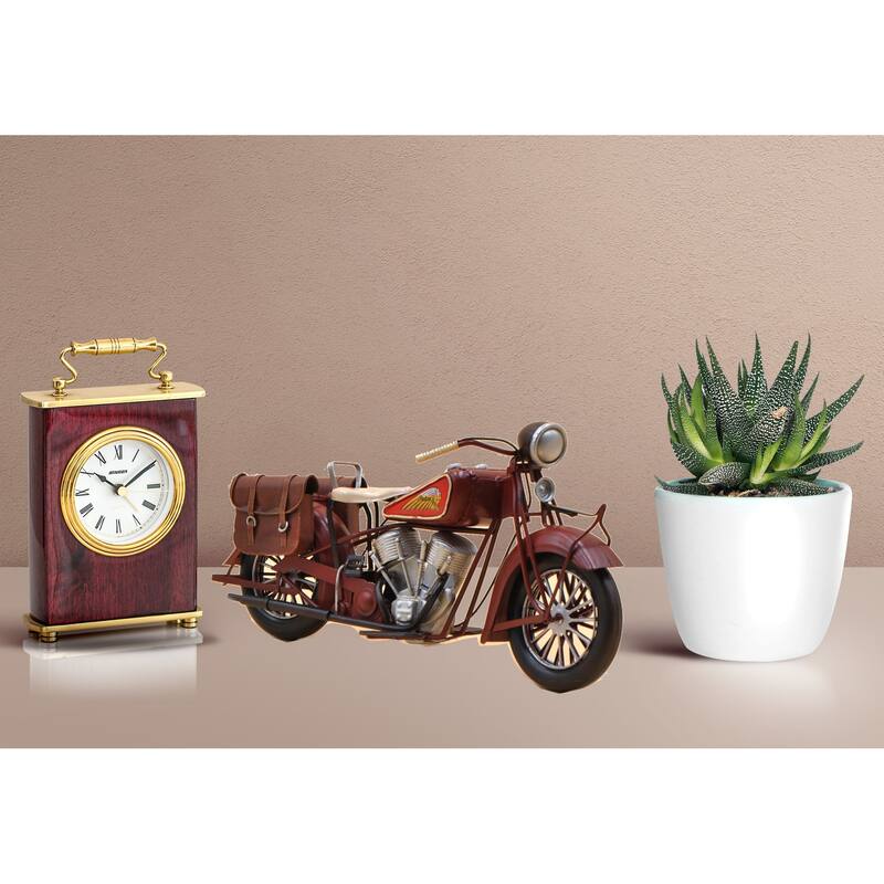 Handmade Indian Motorcycle 1:8 Tinplate Antique Style Metal Model Superb Artwork
