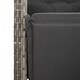 preview thumbnail 43 of 75, vidaXL Patio Dining Set with Cushions Outdoor Seating Gray Poly Rattan