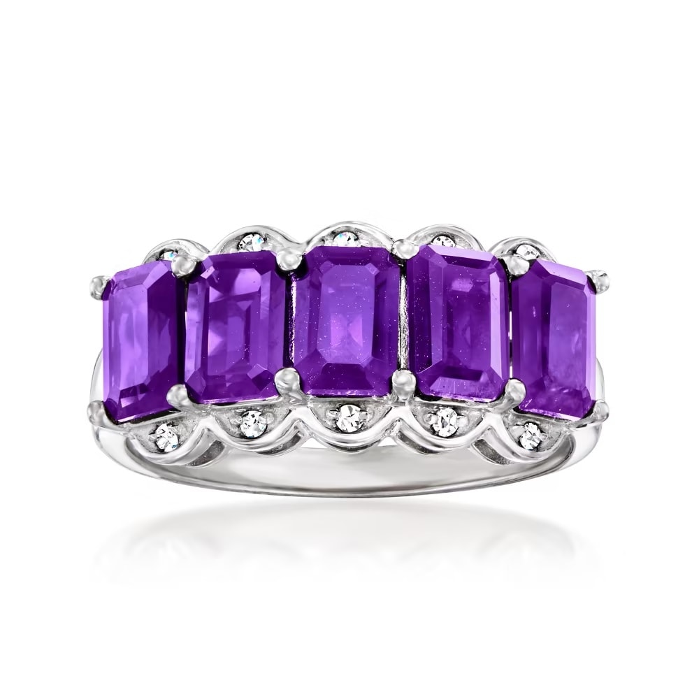 Pinctore 925 Sterling Silver Multi Gemstone Options Band Ring