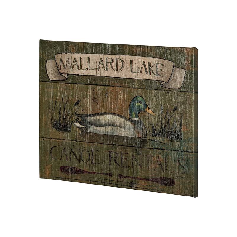 Lodge Signs IV (35 x 28) Canvas Art Print