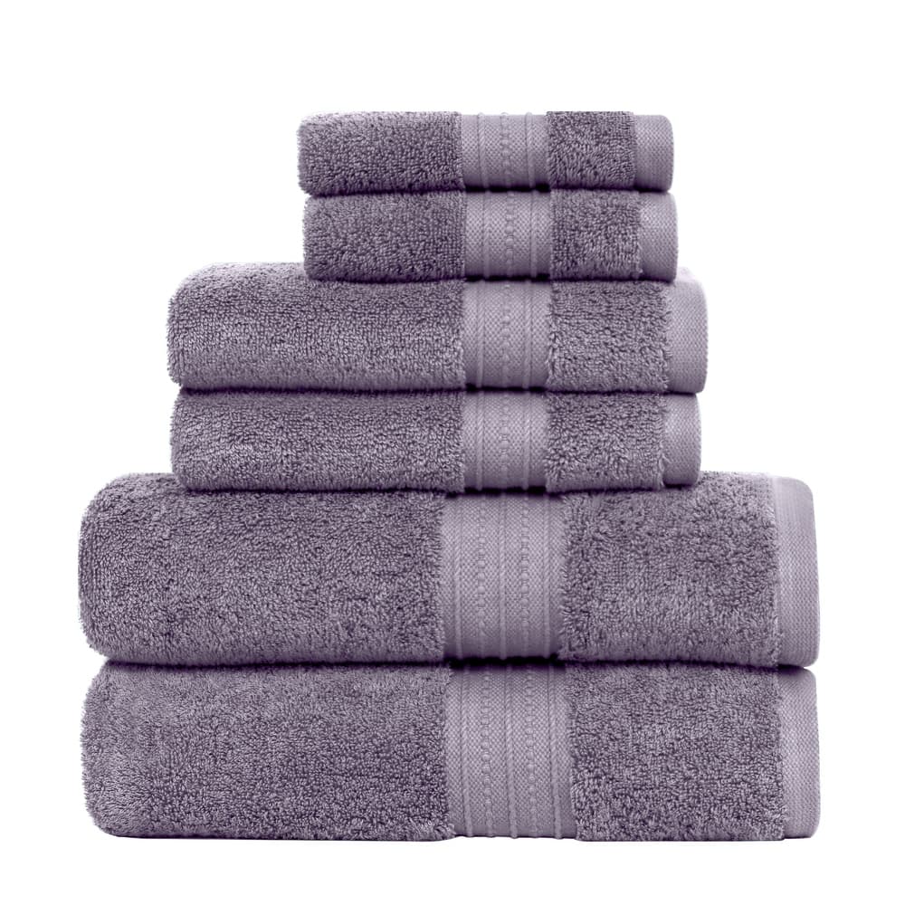 Luxurious Absorbent 650 GSM Combed Cotton 6-piece Towel Set