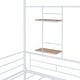 preview thumbnail 18 of 38, Metal Full Size House Bed with Trundle and Built-in Shelf,Kids Bed Design
