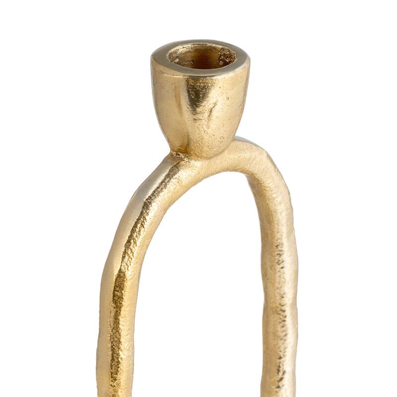 Sagebrook Home Oval Ring Taper Candle Holder