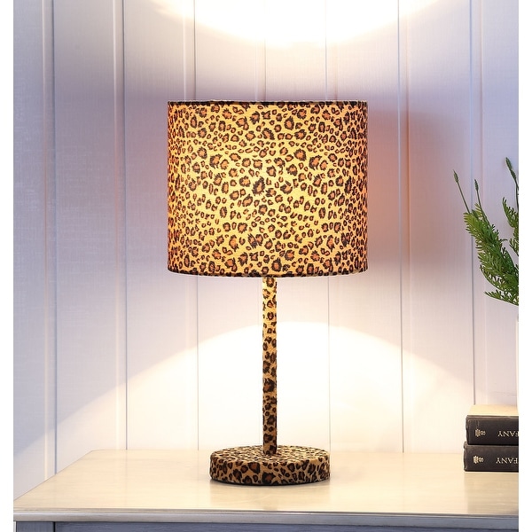 Animal print table shop lamp