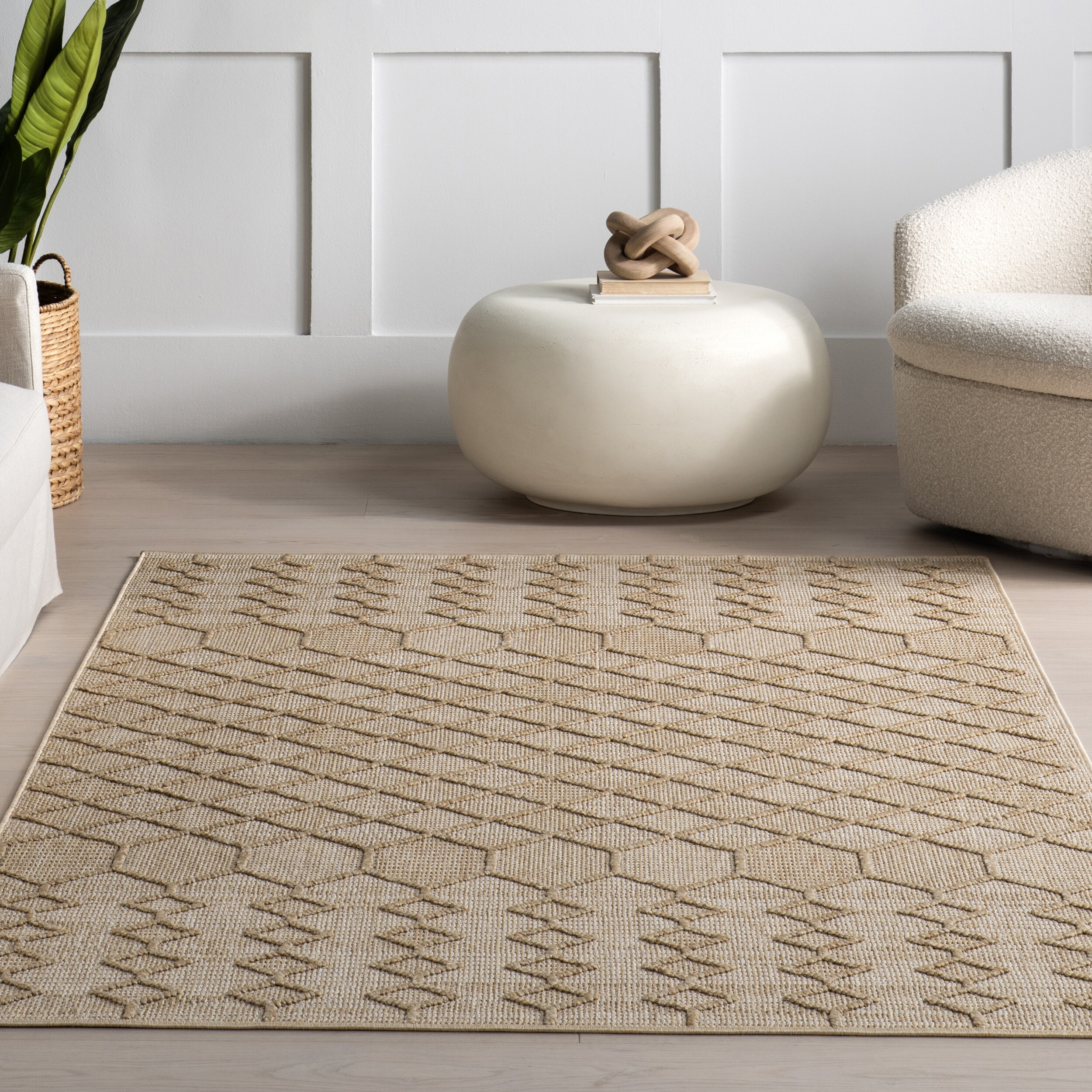 Garçons Rug Nuloom Malina Geometric Indoor/Outdoor Area Rug - On Sale