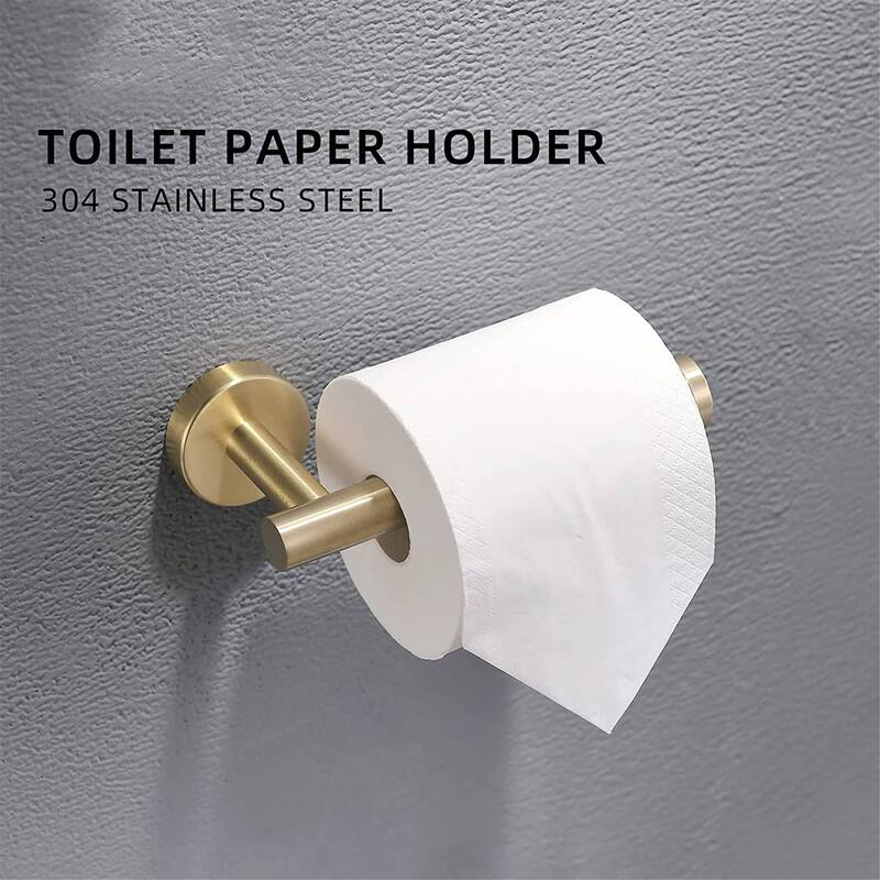 4 Piece Bathroom Hardware Set Wall Mount Modern Bathroom Towel Holder Bar Set 304 Stainless Steel Bath Fixtures Accessories Set